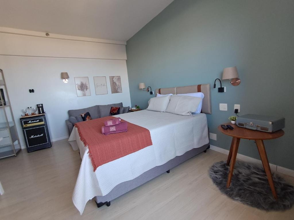 Helbor Stay Santos Pompéia Gonzaga - Varanda vista mar — 2